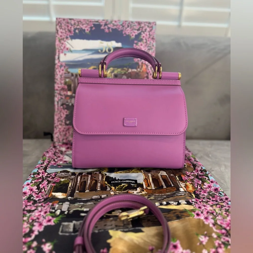 🌟 SOLD 🌟 NWT Dolce & Gabbana Sicily 58 Handbag - Picture 8 of 14